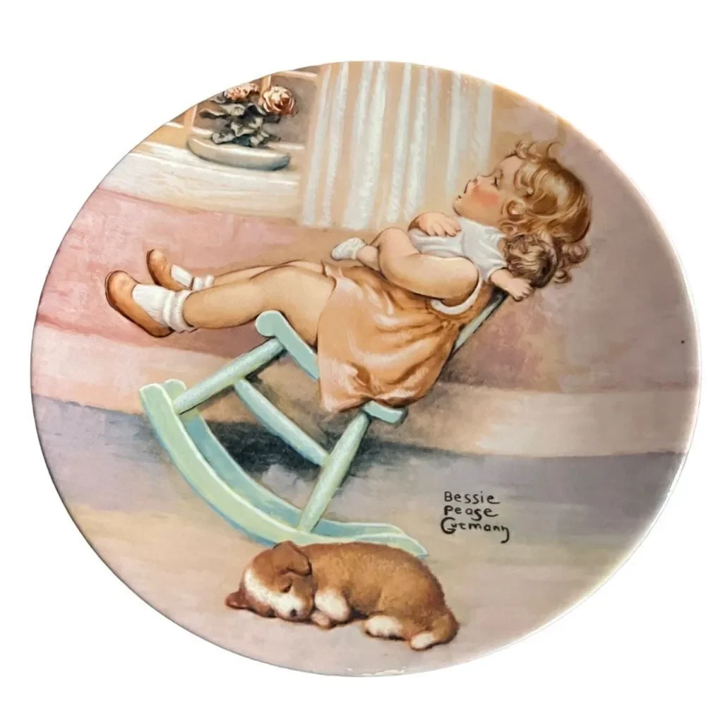 Vintage 1983 Bessie Pease‎ Gutmann collectible plate “the Lullaby”